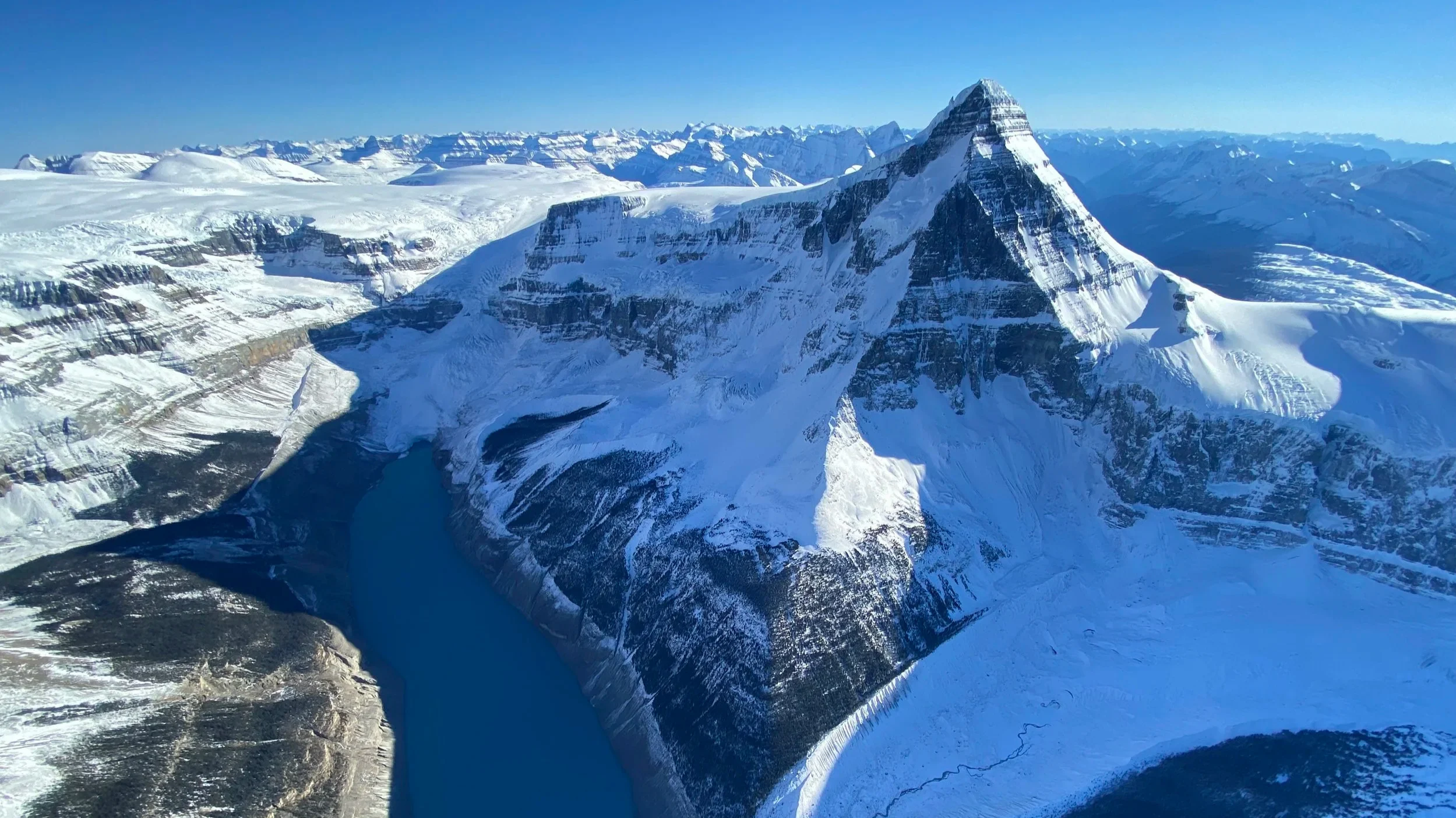 Columbia Icefield from the Air